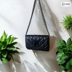Karl Lagerfeld Paris Quilted convertible chain bag